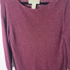Norton McNaughton Women's Plum Crew Neck Sweater